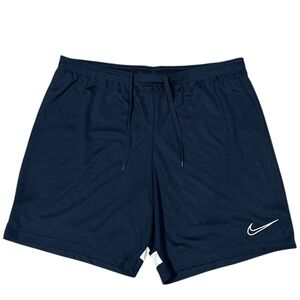 Nike Men’s Athletic Shorts Blue White Logo Drawstring Dri-Fit XL🔥